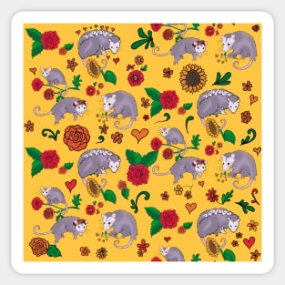 Trash Royalty in Sunflower Sticker